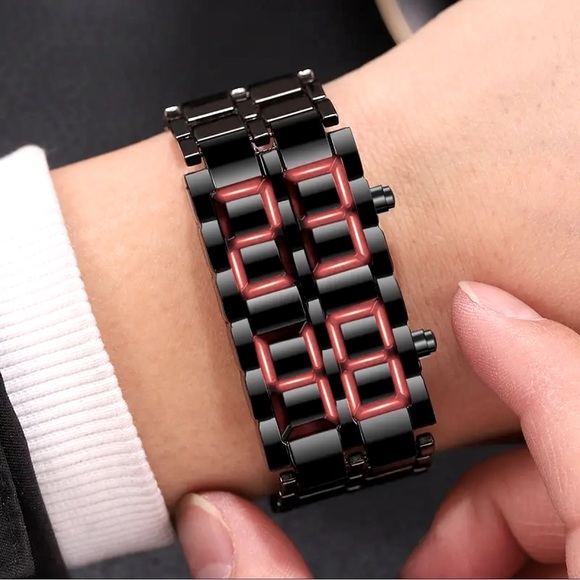 Other - Men’s Futuristic Stainless Steel Bracelet Watch